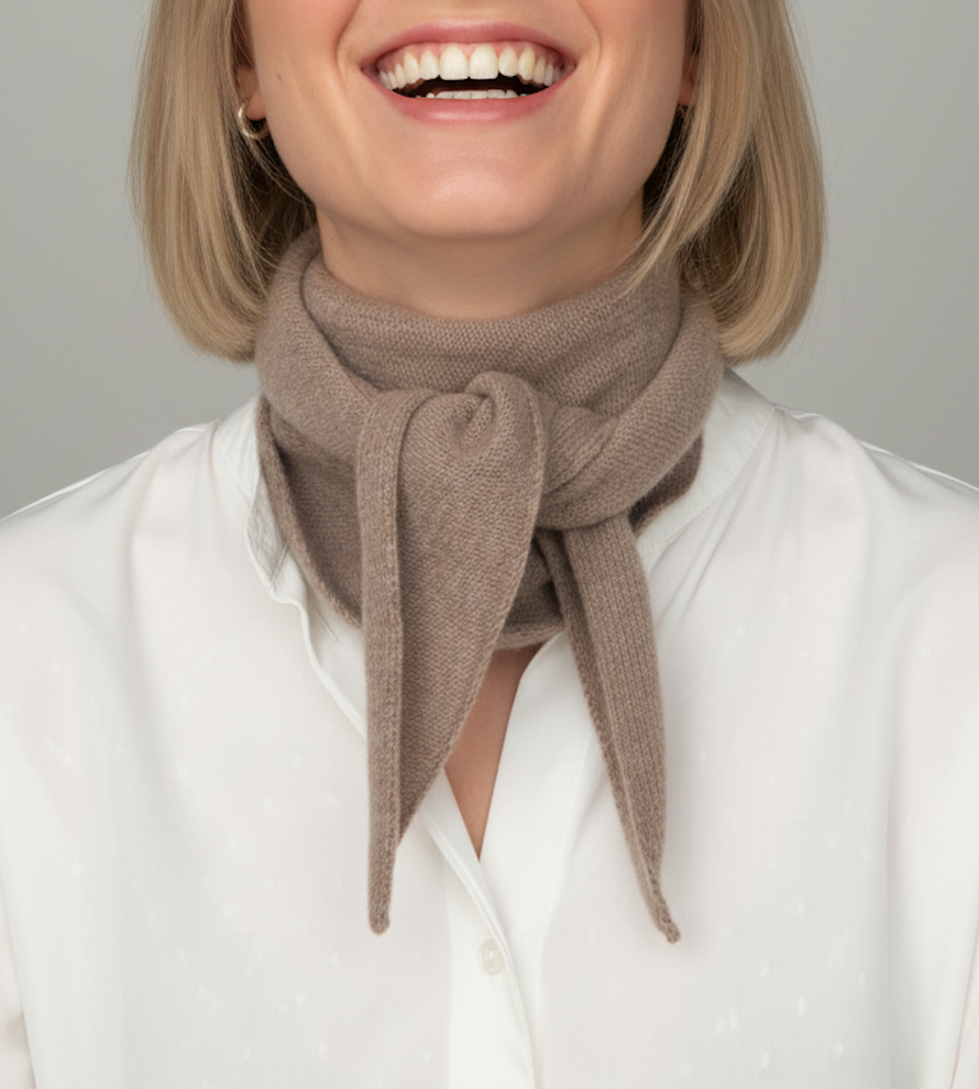 Echarpe en laine naturelle