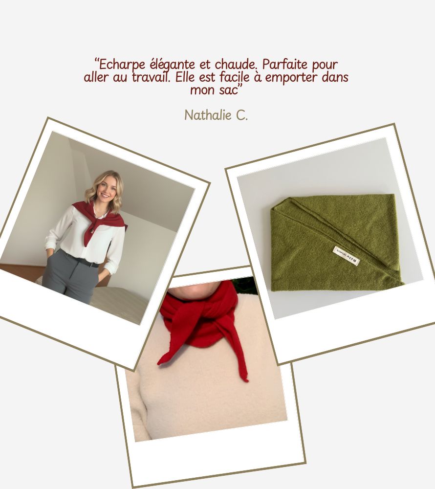 Echarpe en laine naturelle