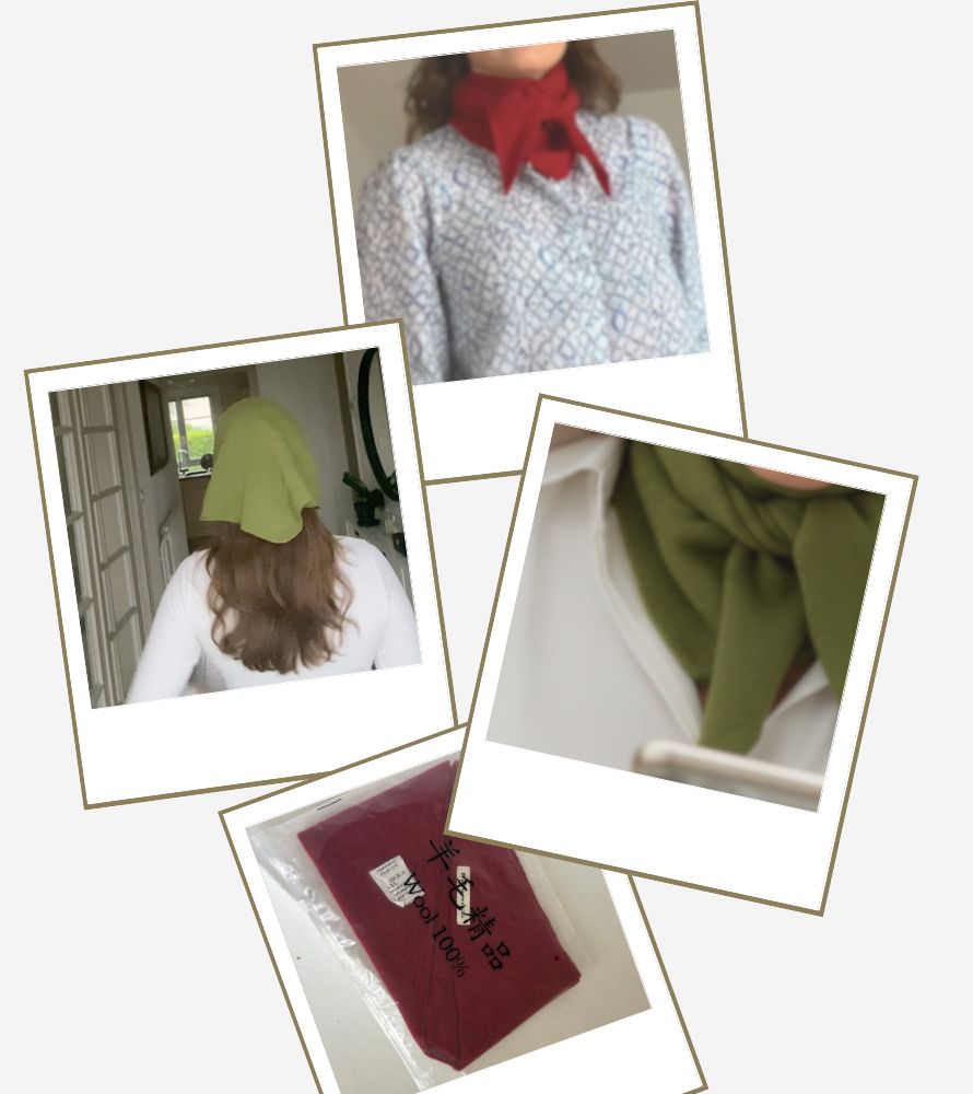 Echarpe en laine naturelle